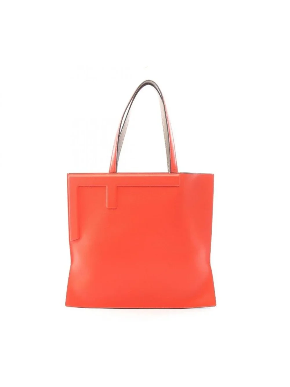 Fendi Tote Flip Red Leather Large
